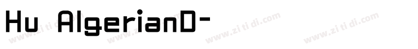 Hu AlgerianD字体转换